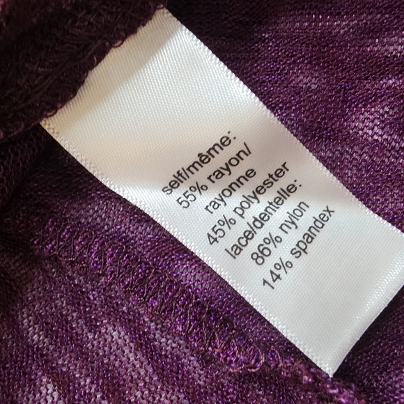 NWT Maurices S High-Low Tunic Top Burgundy Fall Casual Pretty 3003-Bp - Picture 6 of 10